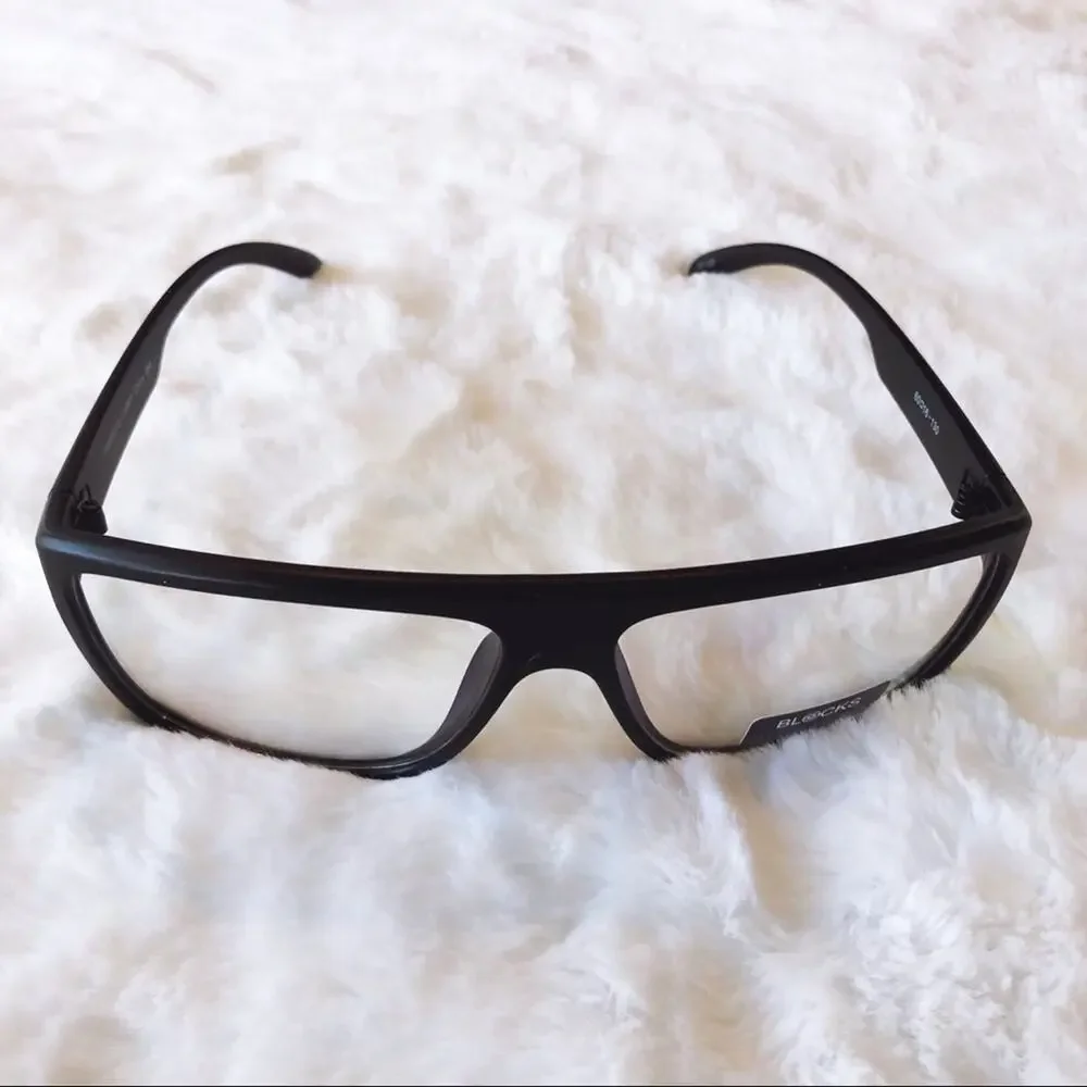 Anna Matte Black Computer Blue Light Glasses